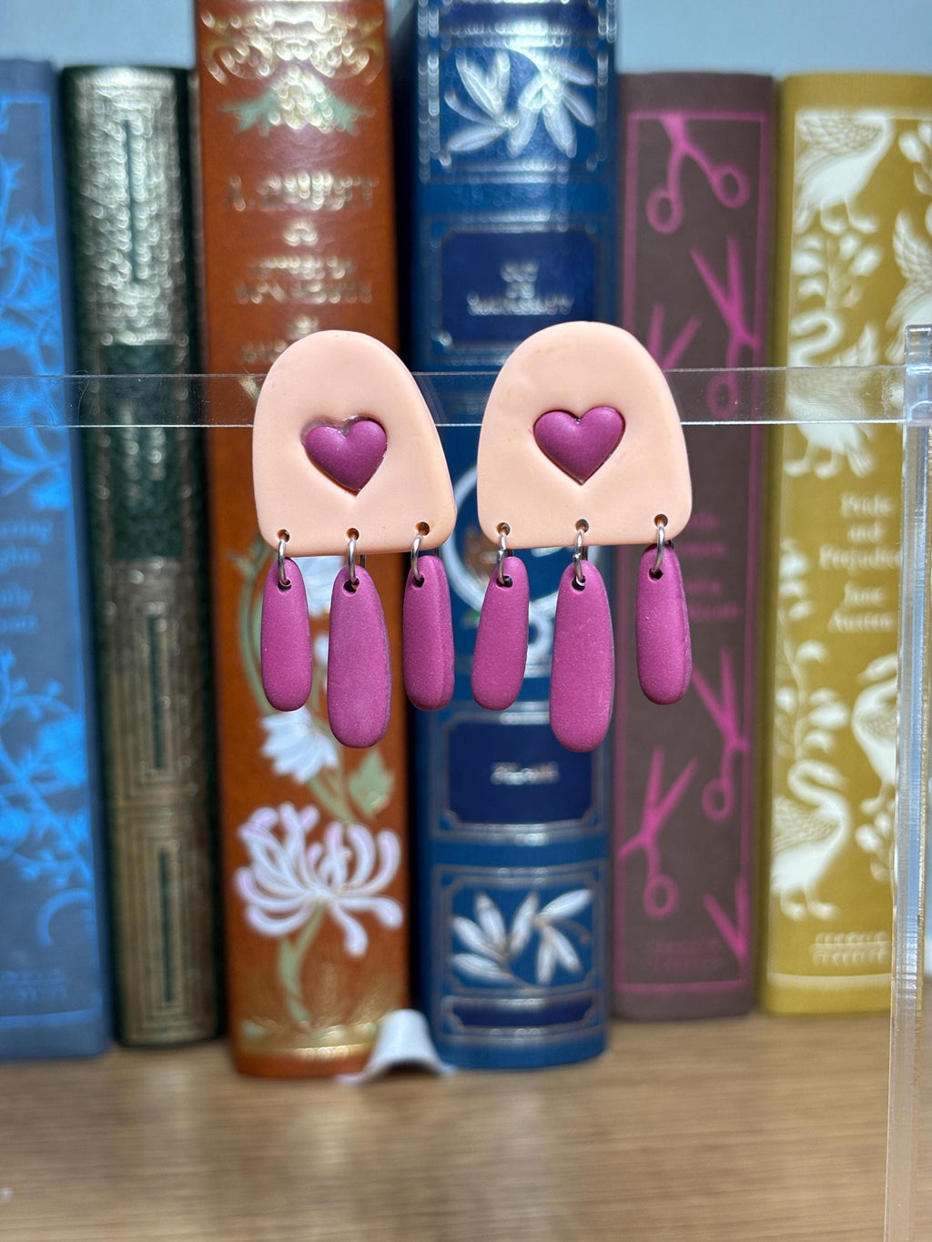 Aïna - Boucles d'oreilles pendante coeur