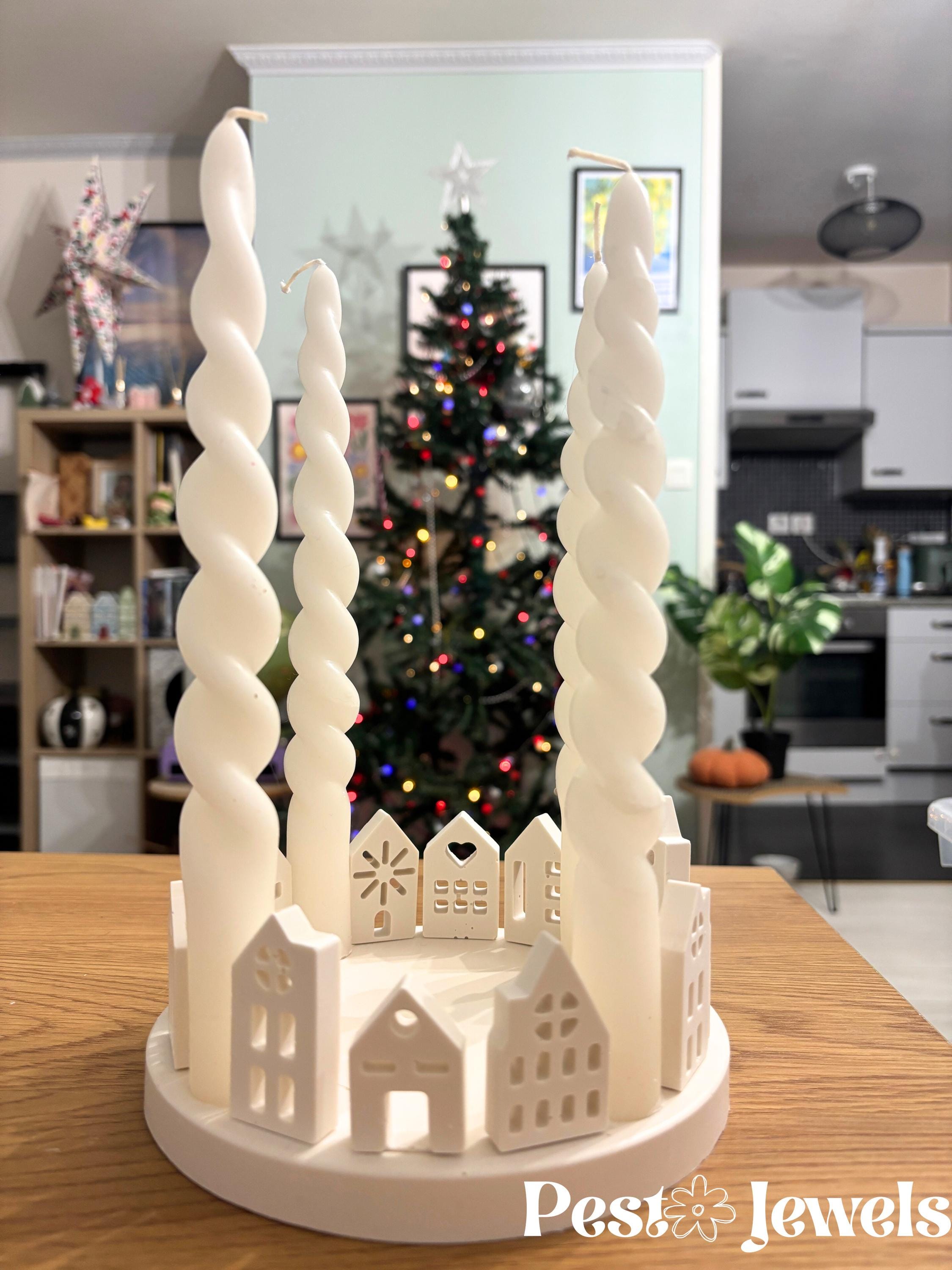 Nicoline - Centre de table maisons Noël