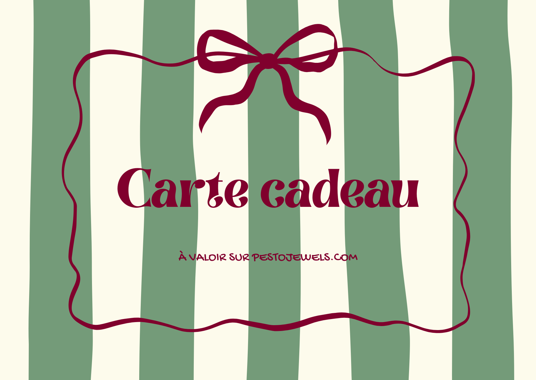 Carte cadeau Pesto Jewels
