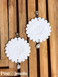 Cove - Boucles d'oreilles coquillage perle - perle d'eau douce