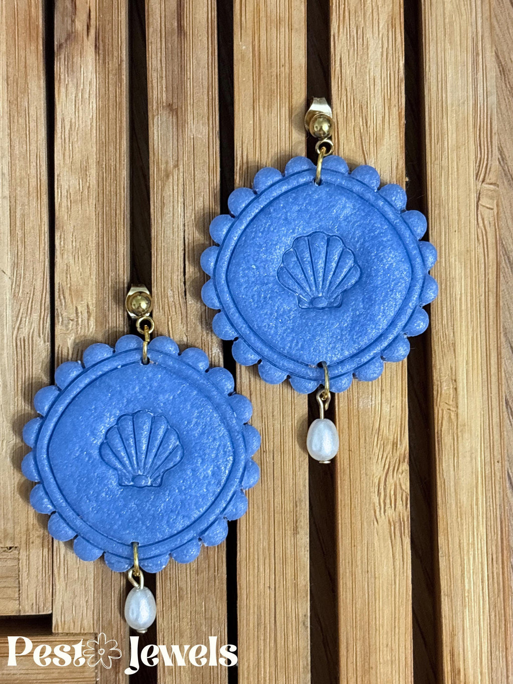 Cove - Boucles d'oreilles coquillage perle - perle d'eau douce