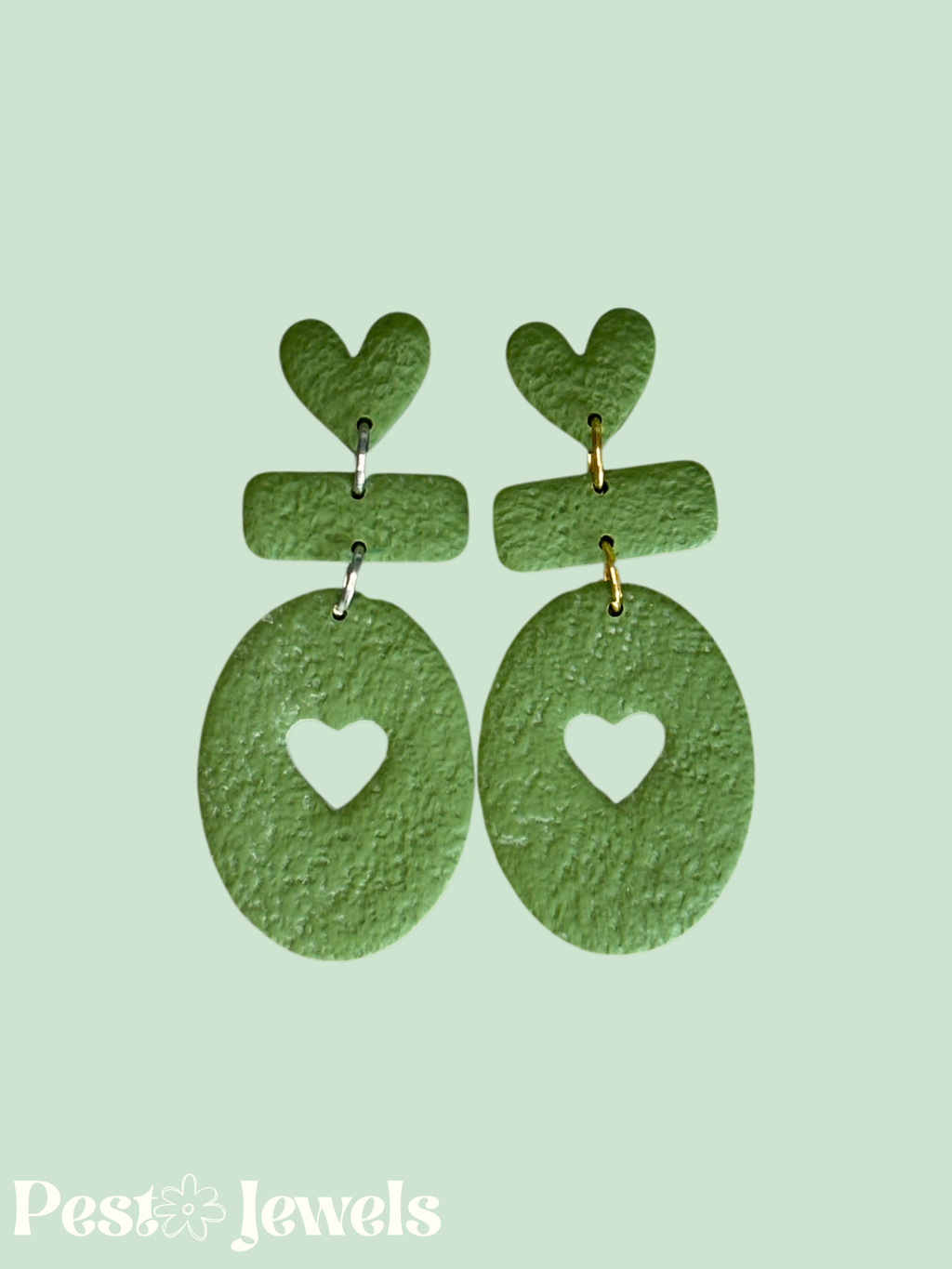 Cora - Boucle d'oreilles pendantes coeur