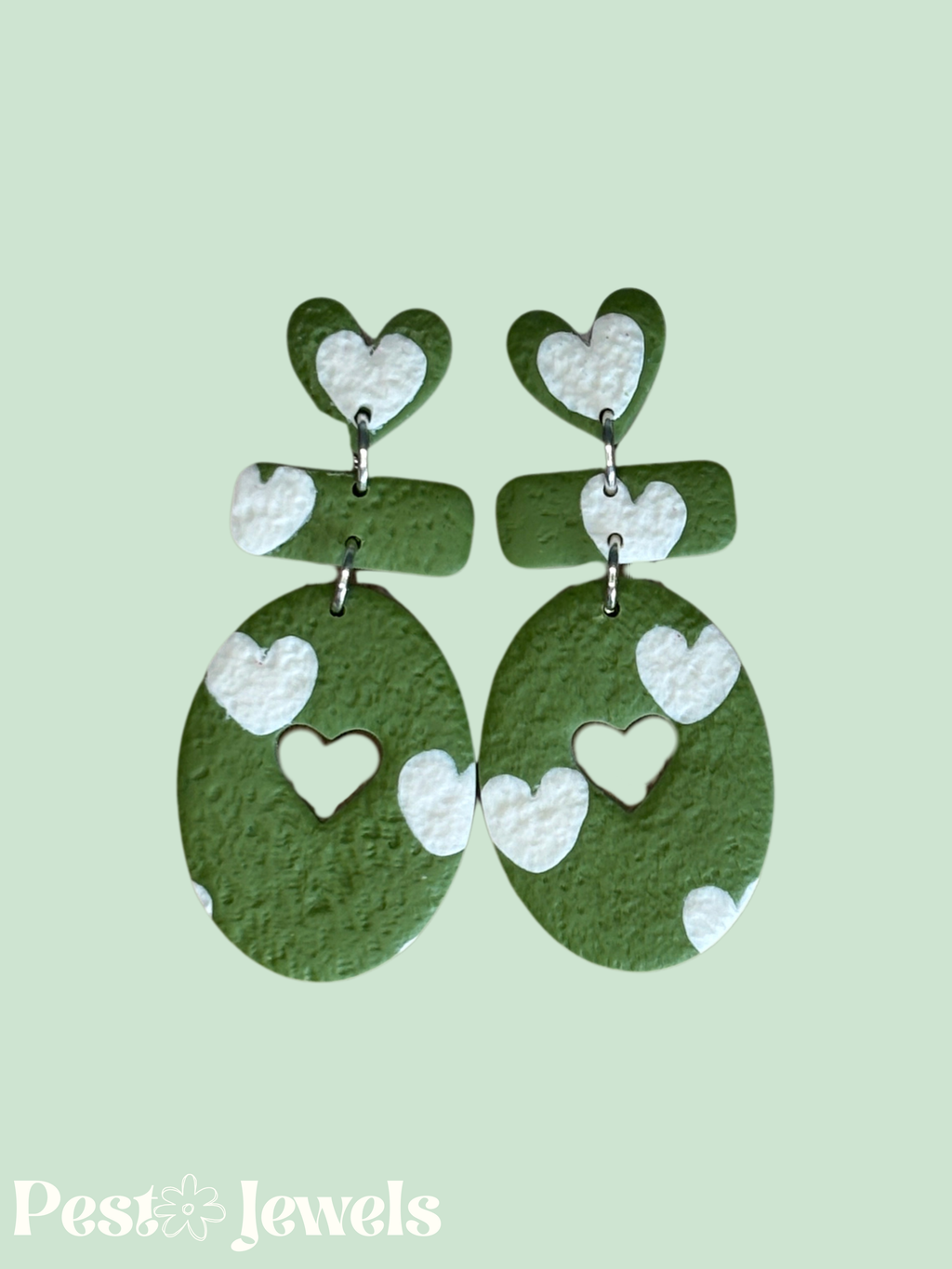 Cora - Boucle d'oreilles pendantes coeur