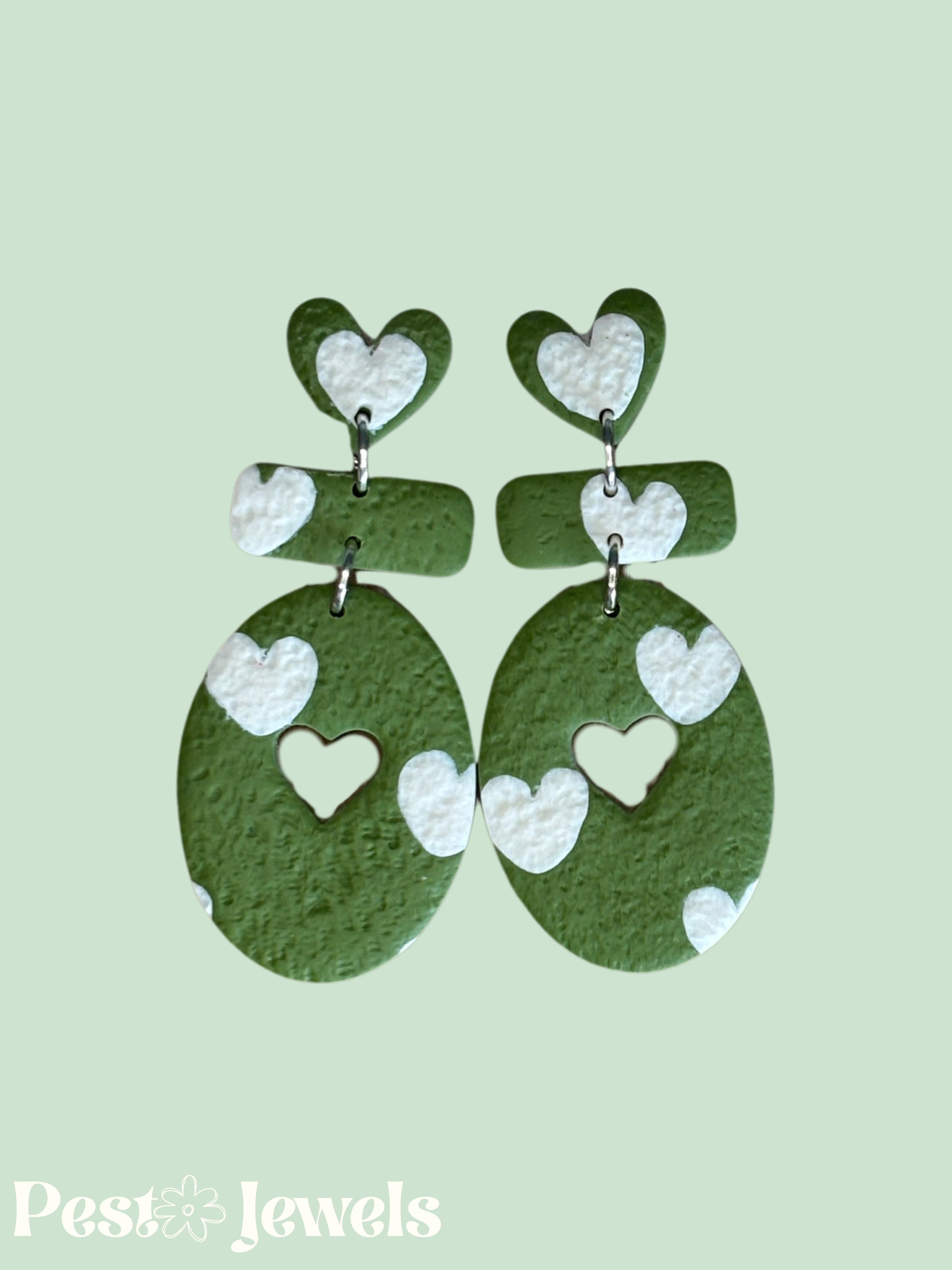 Cora - Boucle d'oreilles pendantes coeur