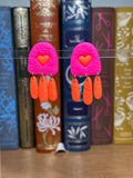 Aïna - Boucles d'oreilles pendante coeur
