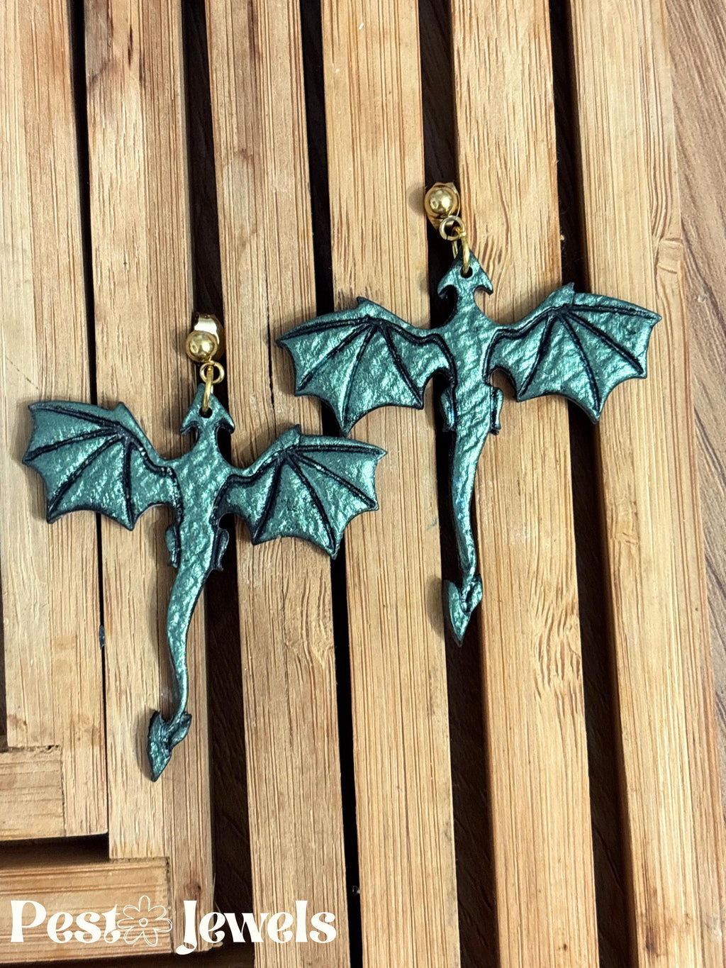 Rhéa - Boucles d’oreilles dragon