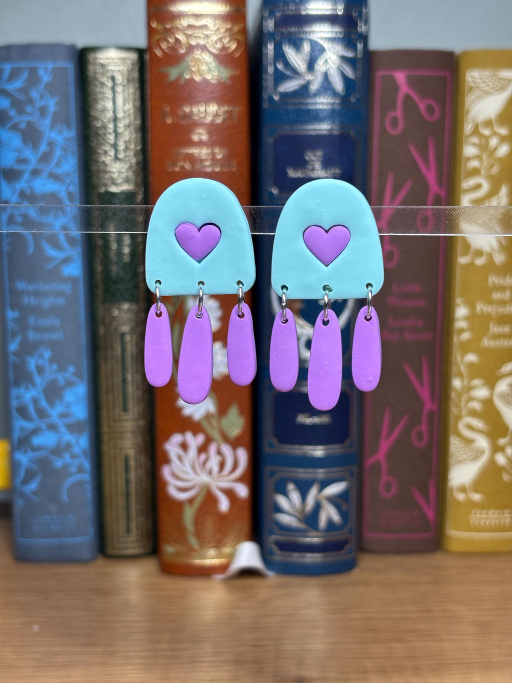 Aïna - Boucles d'oreilles pendante coeur