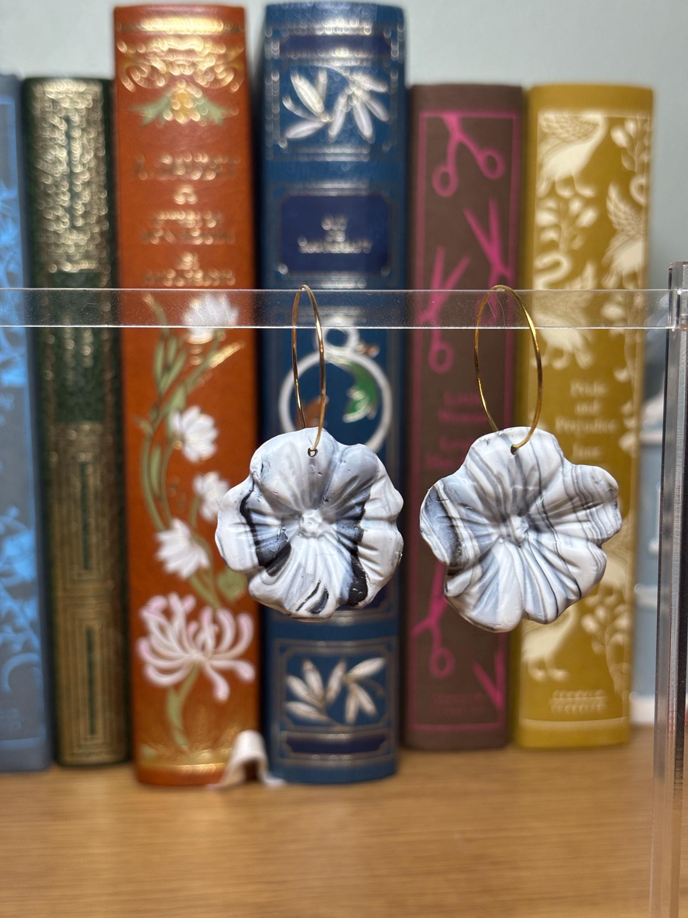 Marguerite - Boucle d'oreilles fleur