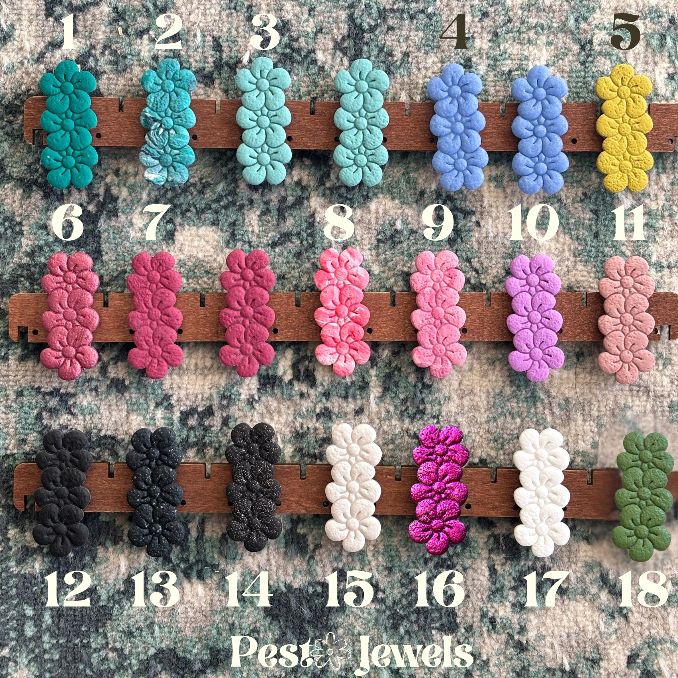 Aziliz - Barrette Fleurs