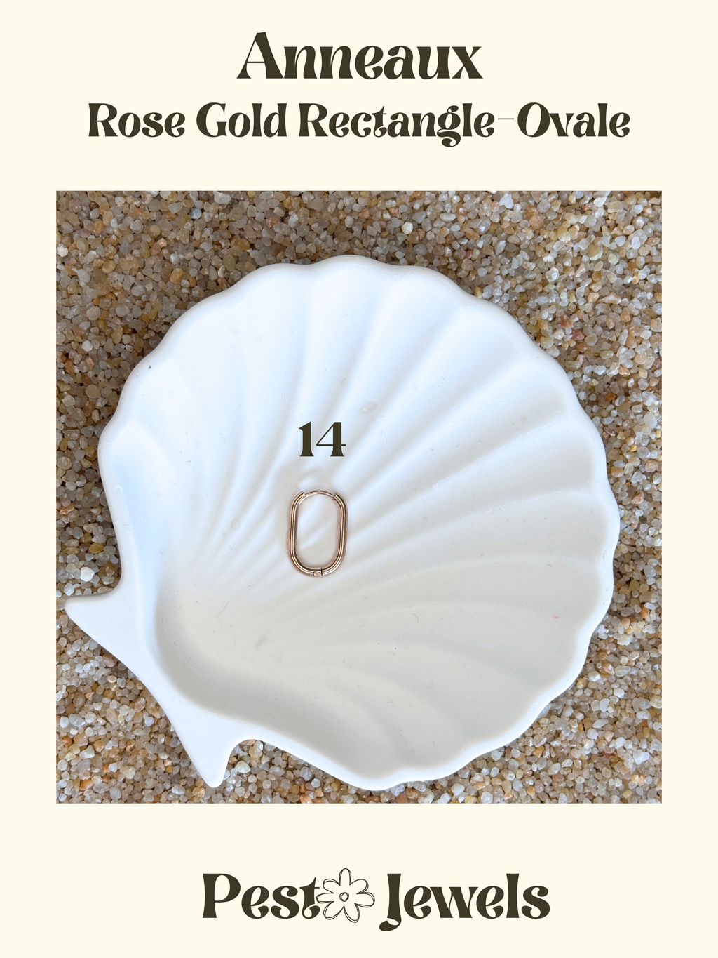 Nina - Pampilles Interchangeables Ronde avec Anneaux