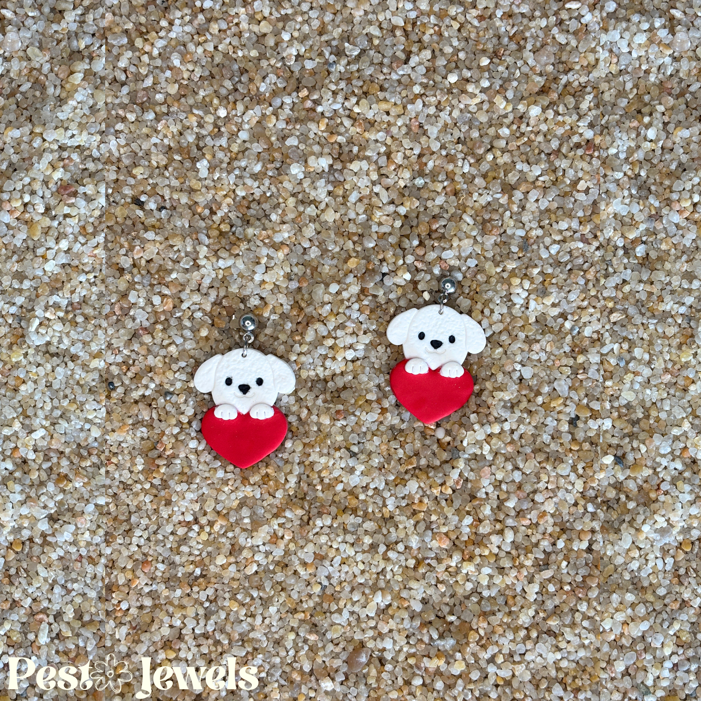 Inaya - Boucle d'oreilles animaux & coeurs