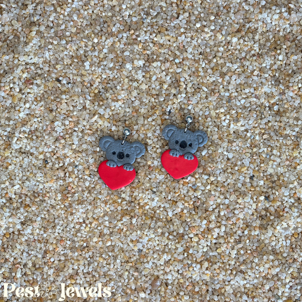 Inaya - Boucle d'oreilles animaux & coeurs