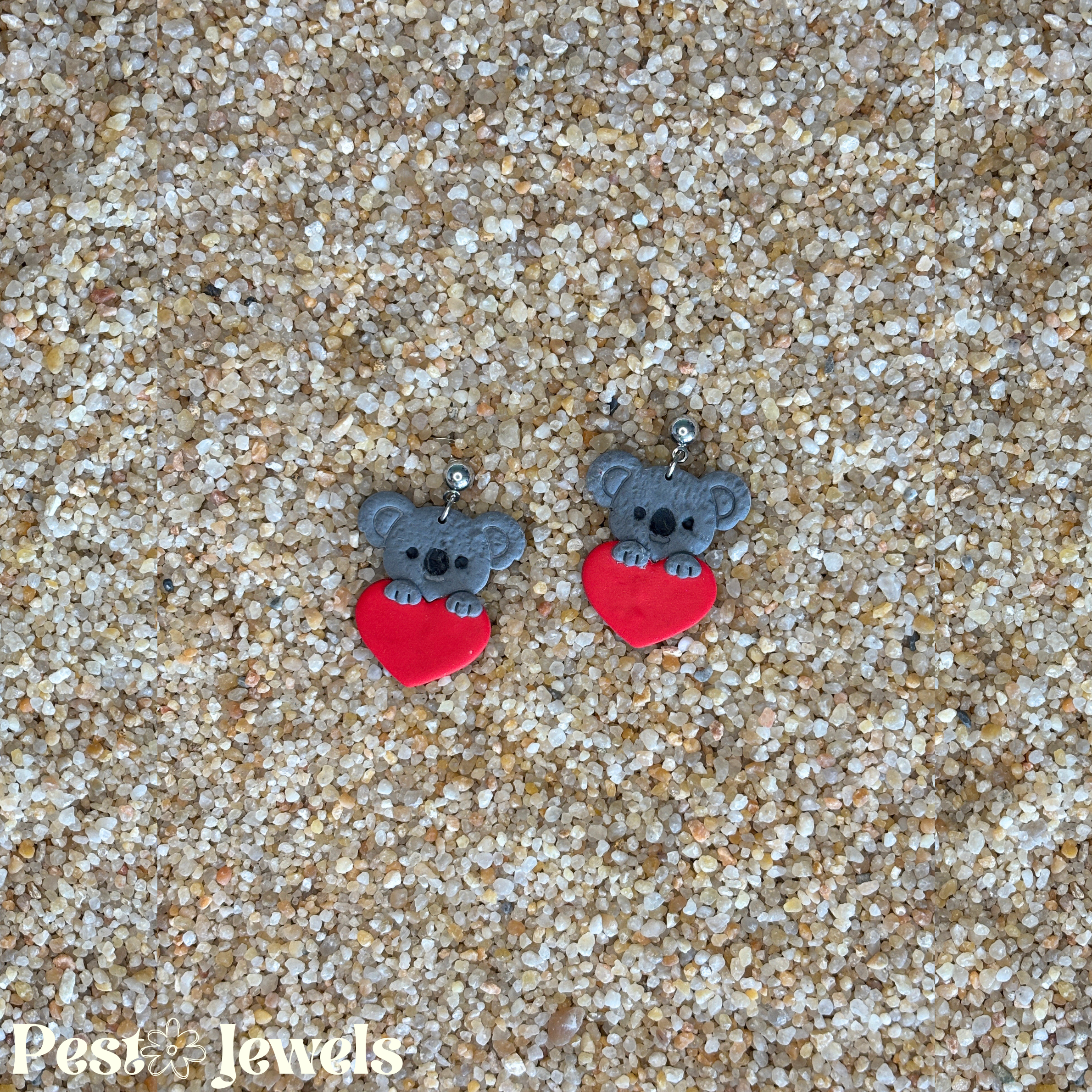 Inaya - Boucle d'oreilles animaux & coeurs