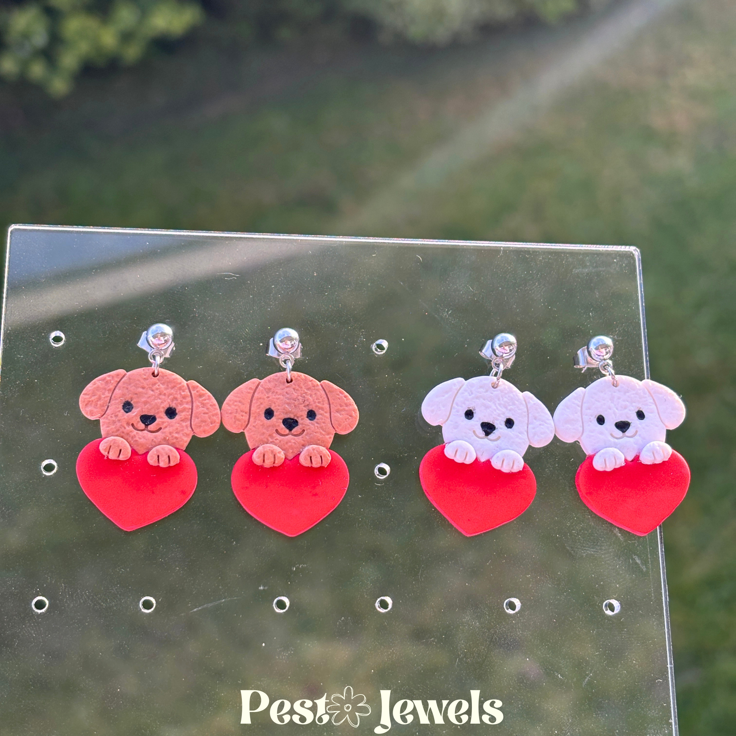 Inaya - Boucle d'oreilles animaux & coeurs
