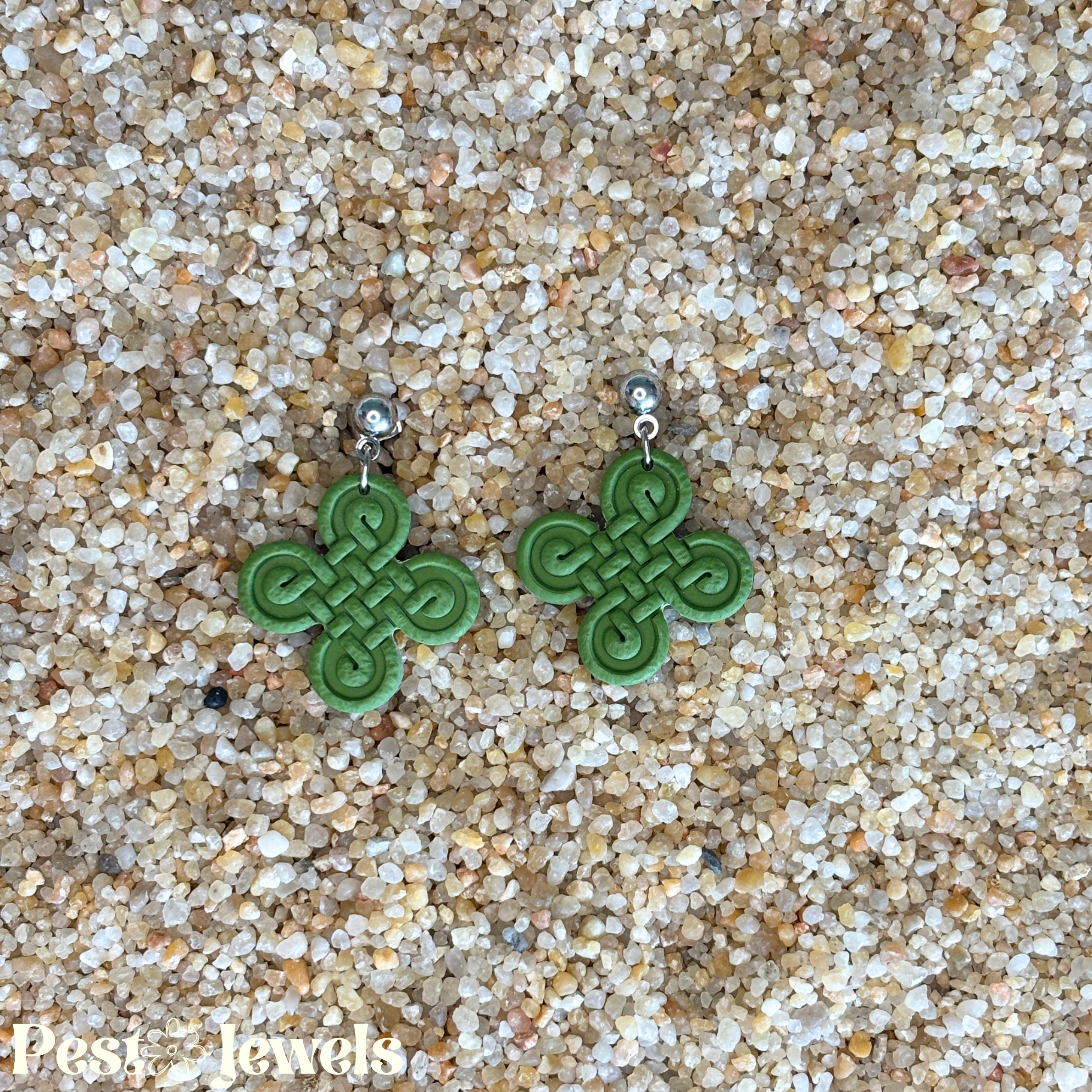 Isla - Boucle d'oreilles noeuds celtes