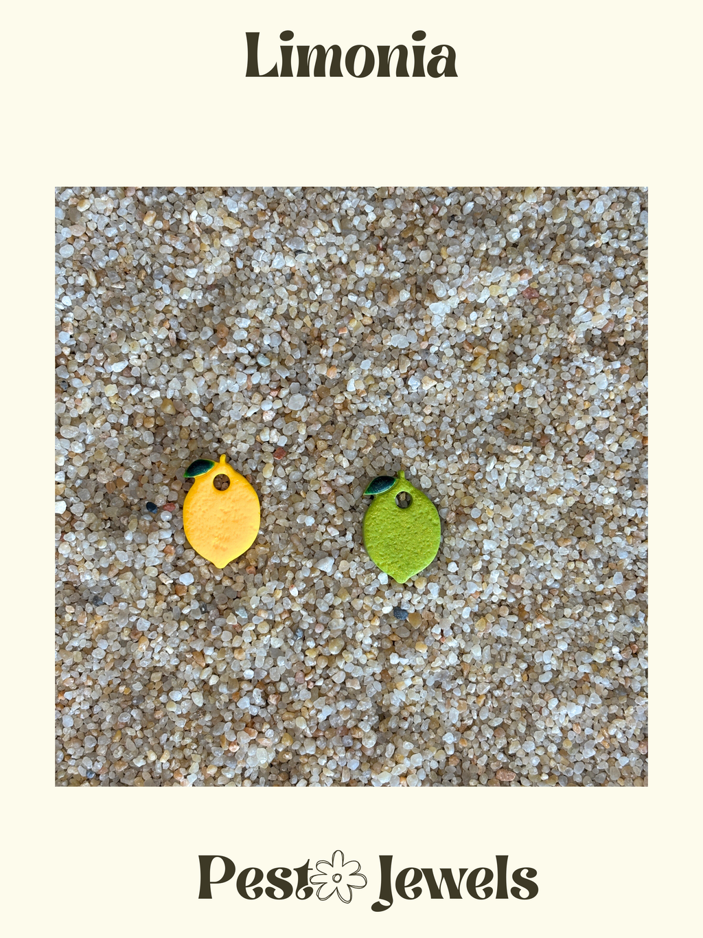 Limonia - Pampilles interchangeables Citron avec Anneaux