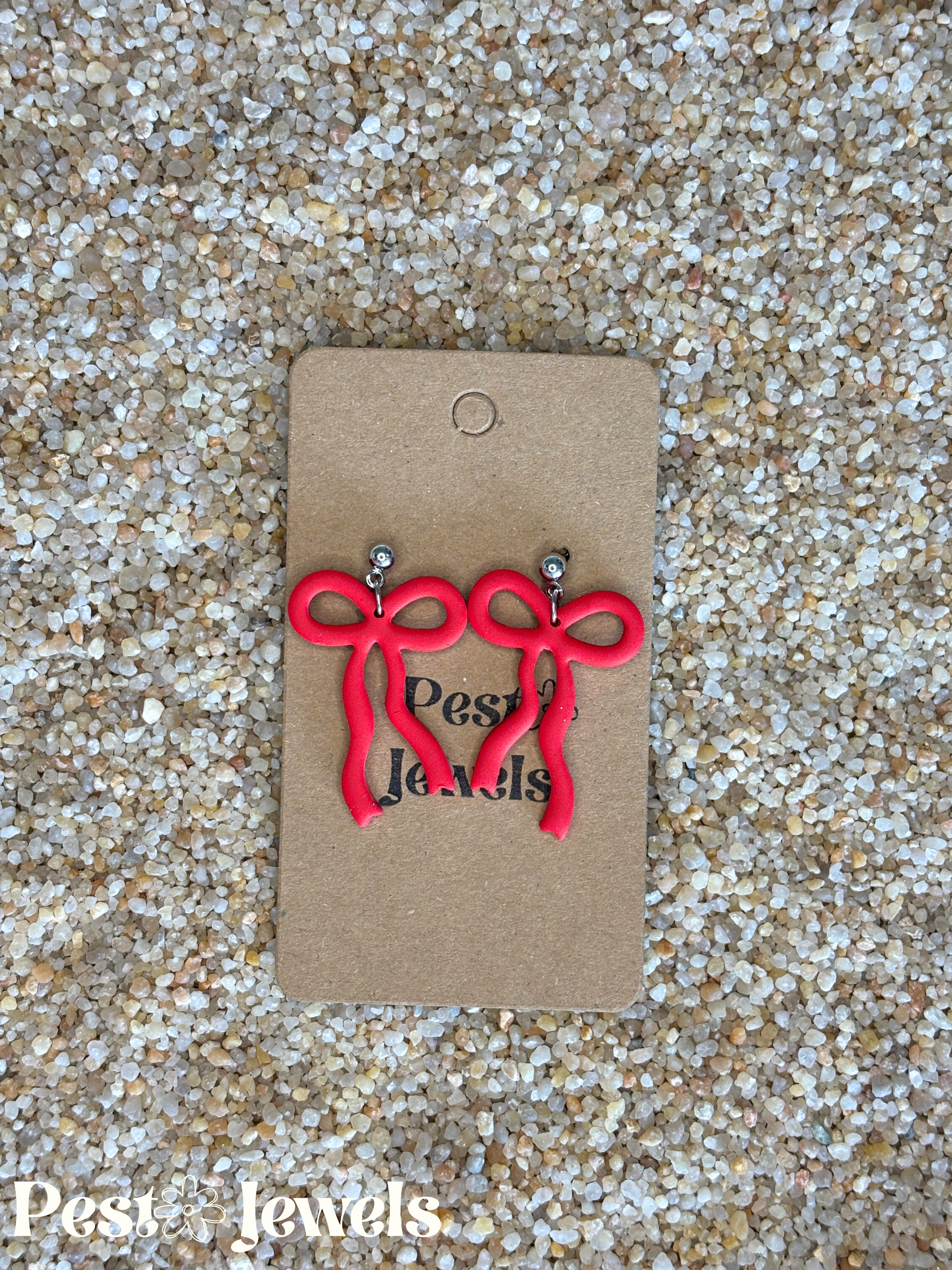 Belly - boucle d'oreilles noeud - bow earrings