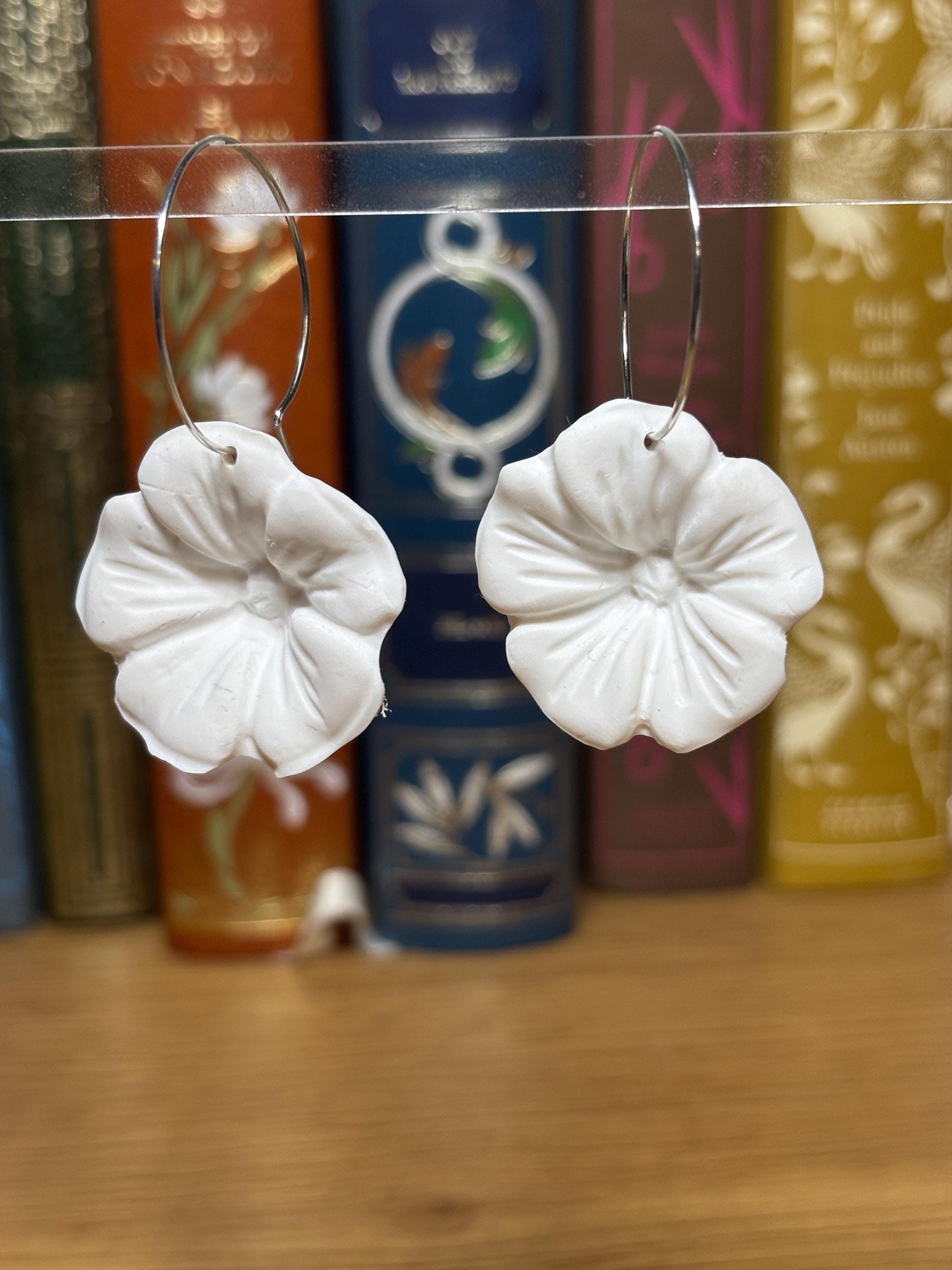 Marguerite - Boucle d'oreilles fleur