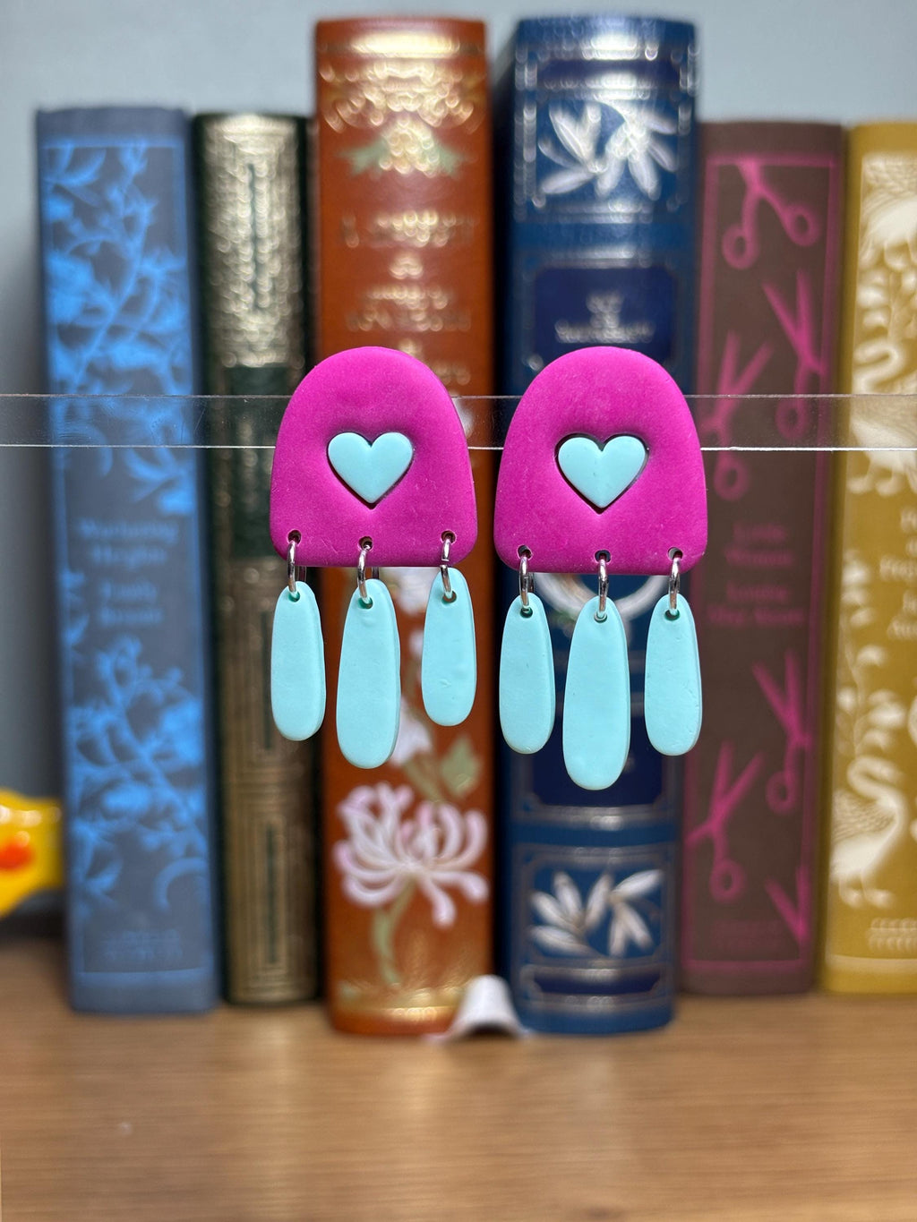 Aïna - Boucles d'oreilles pendante coeur