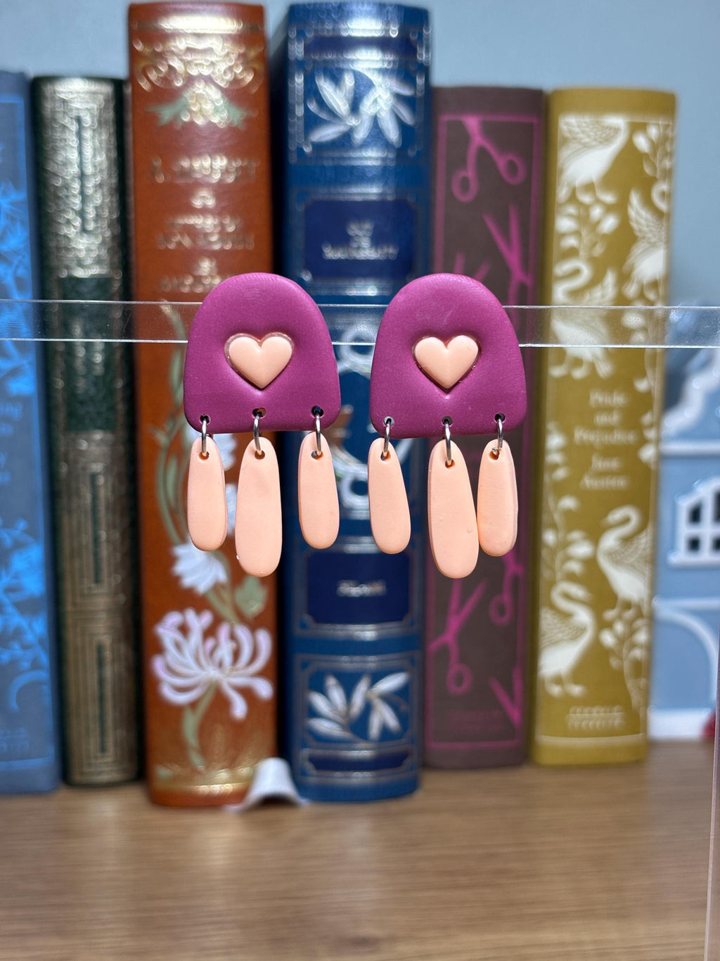Aïna - Boucles d'oreilles pendante coeur